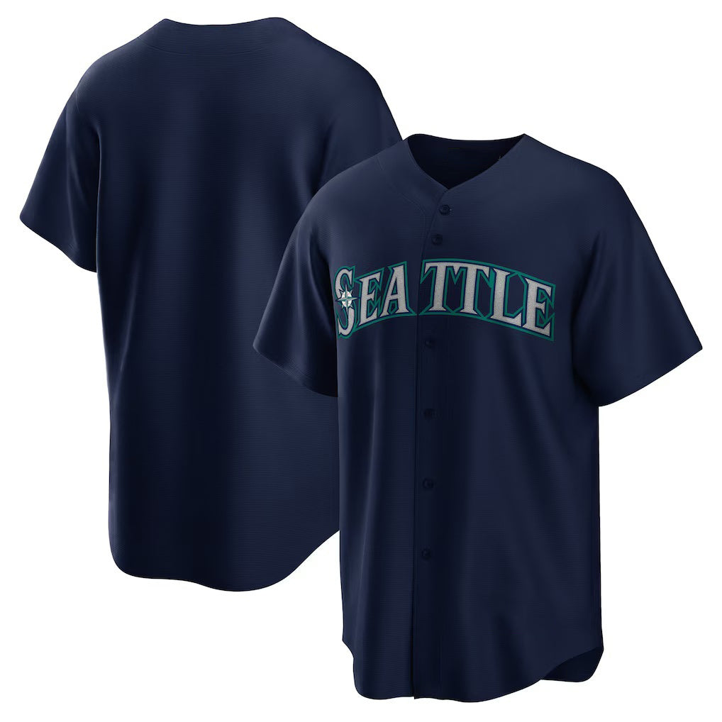 Seattle Mariners Navy Jereymy Alternate Replica Team Jersey