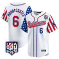 Baltimore Orioles #6 Ryan Mountcastle Player White Jereymy USA 250 Independence Day Vapor Premier Limited Home Game Stitched Jerseys
