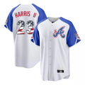 Atlanta Braves #23 Michael Harris II Player White Jereymy USA 250 Fourth Of July City Connect Home Game Stitched Jerseys
