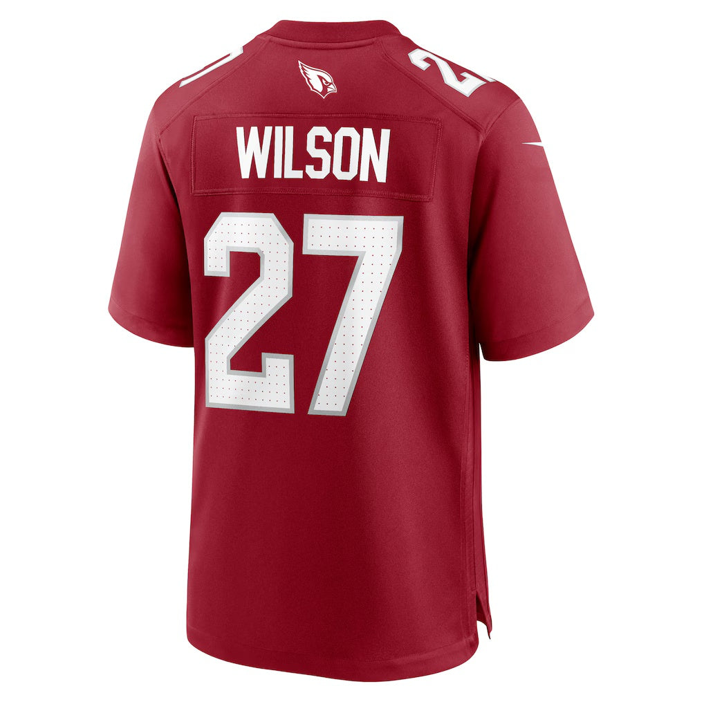 A.Cardinals #27 Divaad Wilson Cardinal Jereymy Team Game Jersey