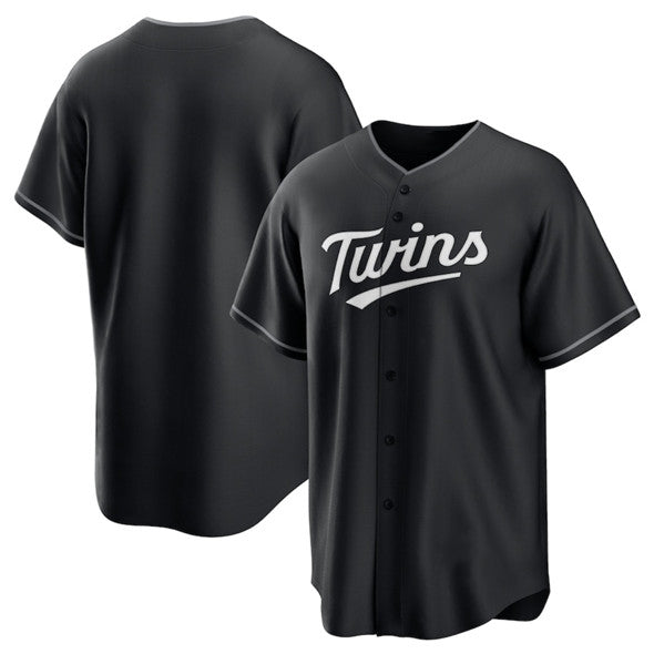Minnesota Twins Blank Black Jereymy Lights Out Limited Stitched Jersey