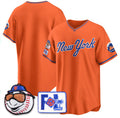 New York Mets Blank Orange Jereymy 2025 Spring Training Stitched Jersey
