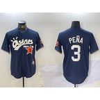 Houston Astros #3 Jeremy Pena Black Jereymy Cactus Jack Vapor Premier Stitched Jersey