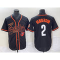 Baltimore Orioles #2 Gunnar Henderson Black Jereymy With Patch Cool Base Stitched Jersey