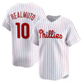 Philadelphia Phillies #10 J.T. Realmuto White Jereymy Home Limited Player Jersey