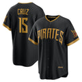 Pittsburgh Pirates #15 Oneil Cruz Black Jereymy 2026 City Connect Stadium Jersey
