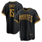 Pittsburgh Pirates #15 Oneil Cruz Black Jereymy 2026 City Connect Stadium Jersey