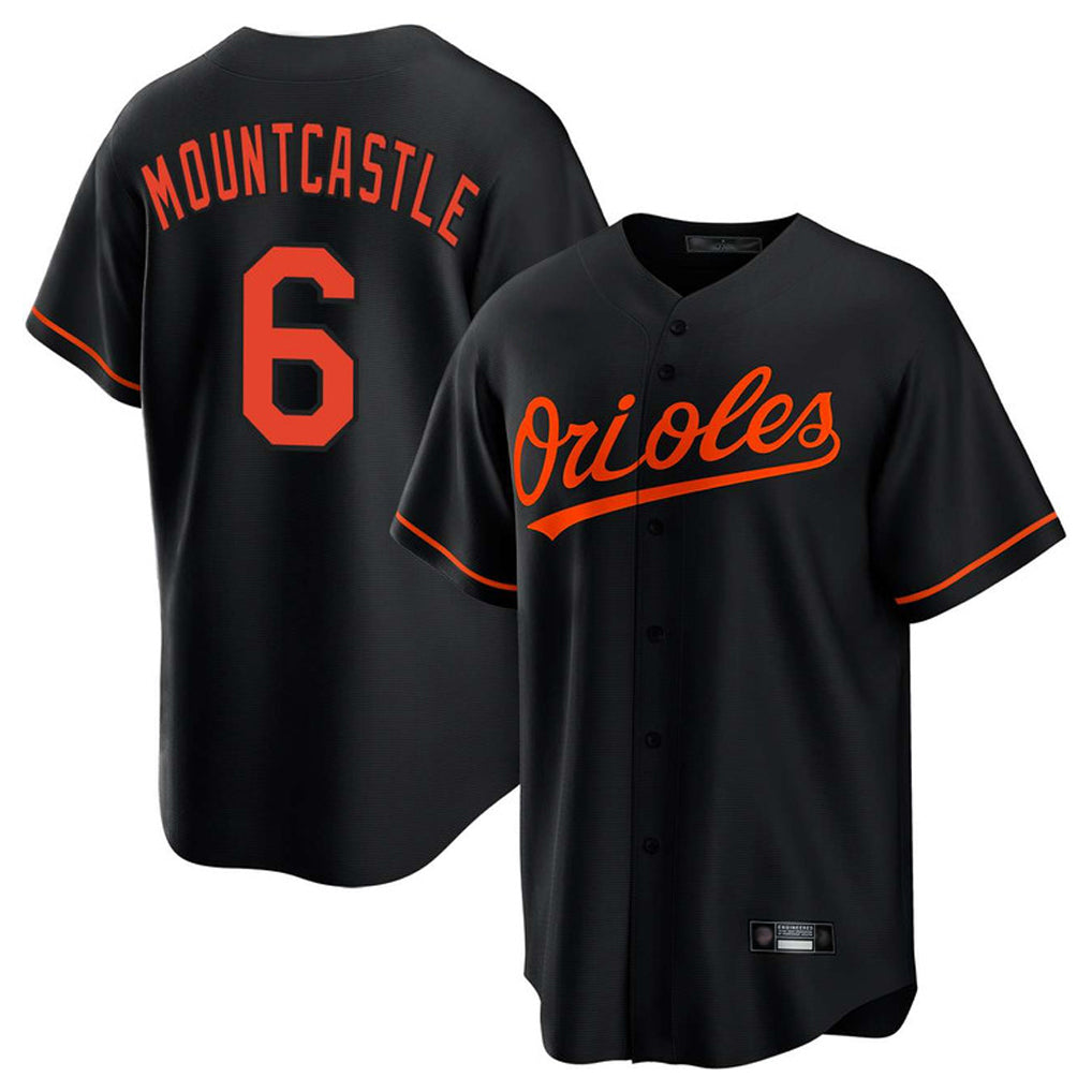 Baltimore Orioles #6 Ryan Mountcastle Player Black Jereymy Home Game Stitched Jerseys
