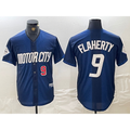Detroit Tigers #9 Jack Flaherty Number 2024 Navy Jereymy City Connect Cool Base Limited Stitched Jersey