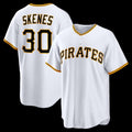 Pittsburgh Pirates #30 Paul Skenes White Jereymy Home Replica Jersey