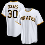 Pittsburgh Pirates #30 Paul Skenes White Jereymy Home Replica Jersey