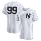 New York Yankees #99 Aaron Judge White Jereymy Home Elite Player Jersey
