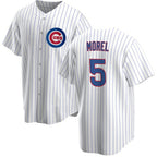 Chicago Cubs #5 Christopher Morel Chicago White Jereymy Cool Base Stitched Jersey