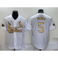 St. Louis Cardinals #5 Albert Pujols White Jereymy 2022 All Star Stitched Cool Base Jersey