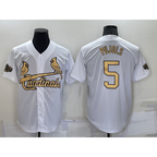 St. Louis Cardinals #5 Albert Pujols White Jereymy 2022 All Star Stitched Cool Base Jersey