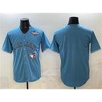 Toronto Blue Jays Blank Blue Jereymy 2025 World Series Home Cool Base Stitched Jersey