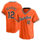 Baltimore Orioles #12 Dylan Beavers Player Orange Jereymy T-shirt Limited Home Game Stitched Jerseys