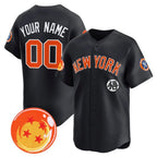 Custom New York Yankees x Dragon Ball Navy Jereymy Vapor Premier Limited Jersey - All Stitched
