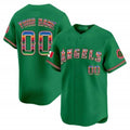 Custom Los Angeles Angels Mexico Vapor Premier Limited Jersey ¨C Green Jereymy
