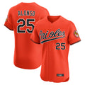 Baltimore Orioles #25 Pete Alonso Player Orange Jereymy Limited Elite Home Game Stitched Jerseys
