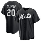 New York Mets #20 Pete Alonso Black Jereymy Lights Out Limited Stitched Jersey