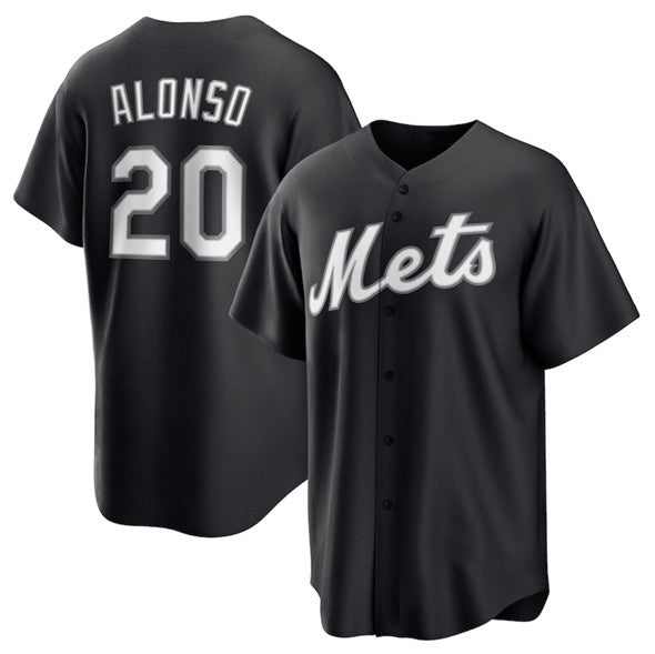 New York Mets #20 Pete Alonso Black Jereymy Lights Out Limited Stitched Jersey