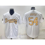 Atlanta Braves #54 Max Fried White Jereymy 2022 All Star Stitched Cool Base Jersey