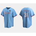 Texas Rangers #31 Max Scherzer Blue Jereymy 2023 World Series Stitched Jersey