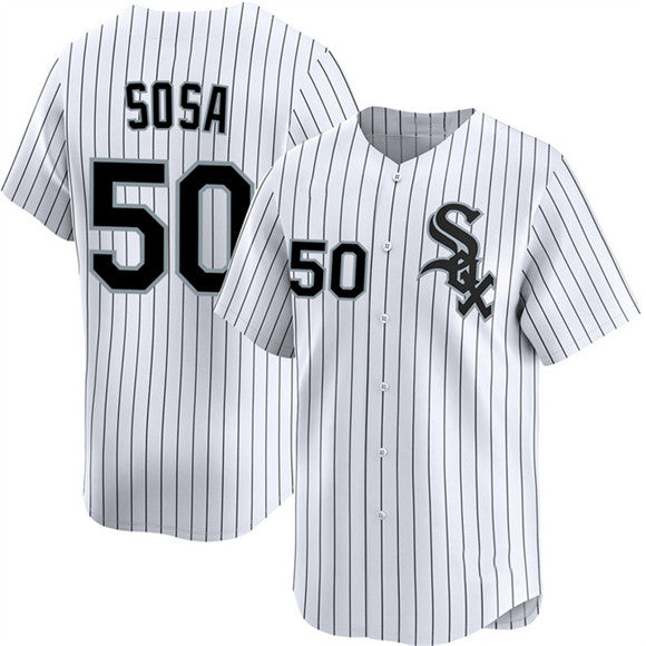 Chicago White Sox #50 Lenyn Sosa White Jereymy 2025 Home Limited Stitched Jersey