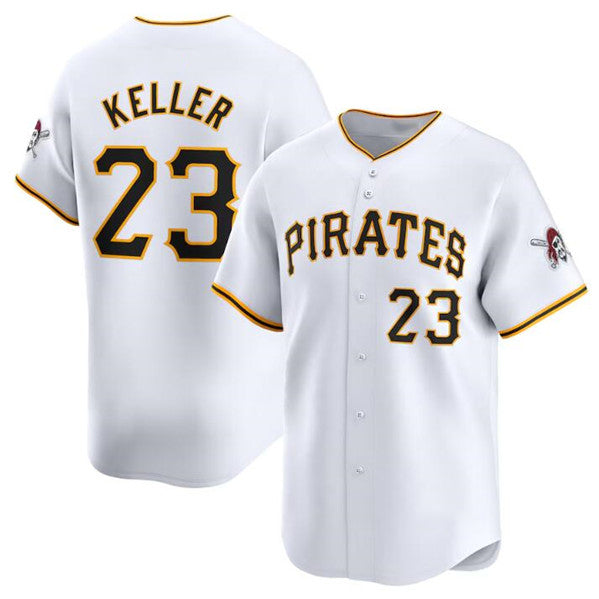 Pittsburgh Pirates #23 Mitch Keller White Jereymy Home Limited Stitched Jersey