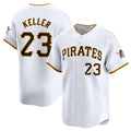 Pittsburgh Pirates #23 Mitch Keller White Jereymy Home Limited Stitched Jersey