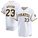 Pittsburgh Pirates #23 Mitch Keller White Jereymy Home Limited Stitched Jersey