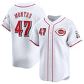 Cincinnati Reds #47 Frankie Montas White Jereymy Home Limited Stitched Jersey