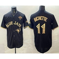Toronto Blue Jays #11 Bo Bichette Black Gold Jereymy 2025 American League Champions Limited Stitched Jersey