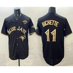 Toronto Blue Jays #11 Bo Bichette Black Gold Jereymy 2025 American League Champions Limited Stitched Jersey