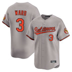 Baltimore Orioles #3 Taylor Ward Player Gray Jereymy Limited Home Game Stitched Jerseys