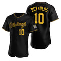 Pittsburgh Pirates #10 Bryan Reynolds Black Jereymy Alternate 2nd Pittsburgh Flex Base Jersey