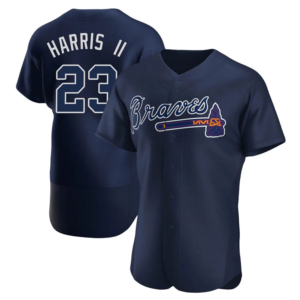 Atlanta Braves #23 Michael Harris II Player Navy Jereymy Alternate Limited Elite Home Game Stitched Jerseys