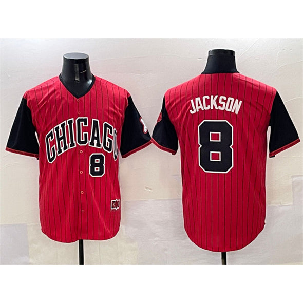 Chicago White Sox #8 Bo Jackson Red Black Jereymy 2025 City Connect Limited Stitched Jersey