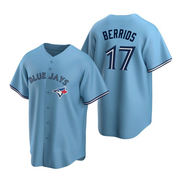 Toronto Blue Jays #17 Jose Berrios Powder Blue Jereymy Alternate Cool Base Jersey