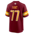 W.Commanders #77 George Fant Burgundy Jereymy Team Game Jersey