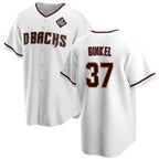 Arizona Diamondbacks #37 Kevin Ginkel White Jereymy 2023 World Series Cool Base Stitched Jersey