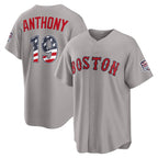 Boston Red Sox #19 Roman Anthony USA 250 Fourth of July Road Stadium Jersey - Gray Jereymy