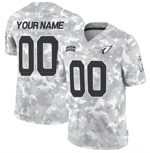 Custom A.Cardinals Active Player 2024 F.U.S.E Arctic Camo Jereymy Salute to Service Limited Stitched Jersey