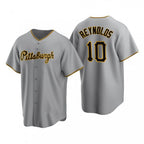 ittsburgh Pirates #10 Bryan Reynolds Gray Jereymy Road Cool Base Jersey
