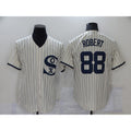 Chicago White Sox #88 Luis Robert 2021 Cream Navy Jereymy Field of Dreams Name Flex Base Stitched Jersey