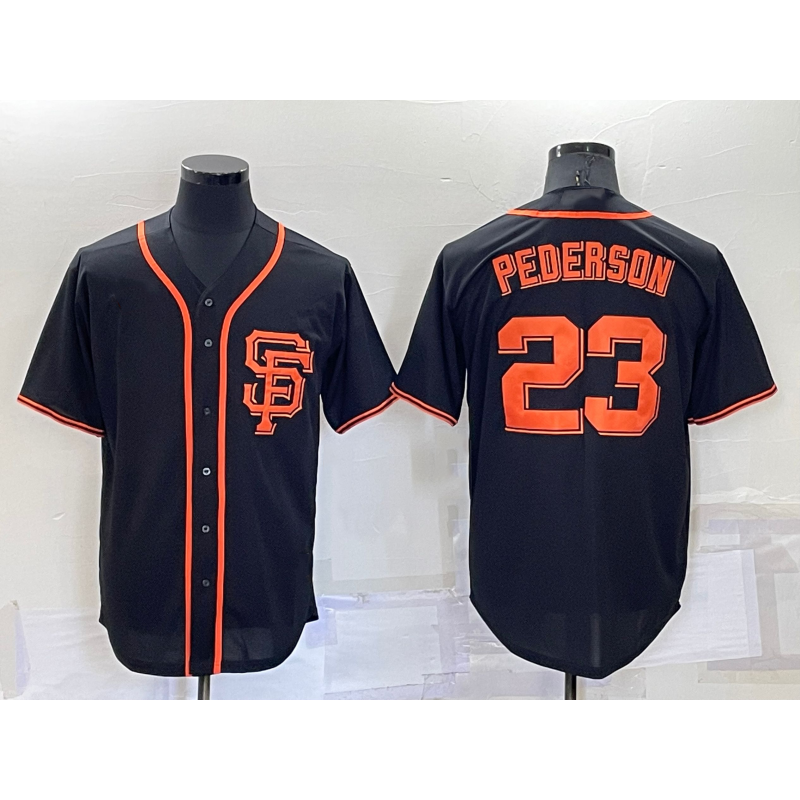 San Francisco Giants #23 Joc Pederson Black Jereymy Alternate Jersey