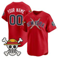 Custom New York Yankees x One Piece Red Jereymy Vapor Premier Limited Jersey - Stitched