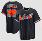 Detroit Tigers #29 Tarik Skubal Navy Jereymy Alternate Stitched Jersey