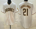 San Diego Padres #21 Nick Castellanos White Jereymy Cool Base Jersey